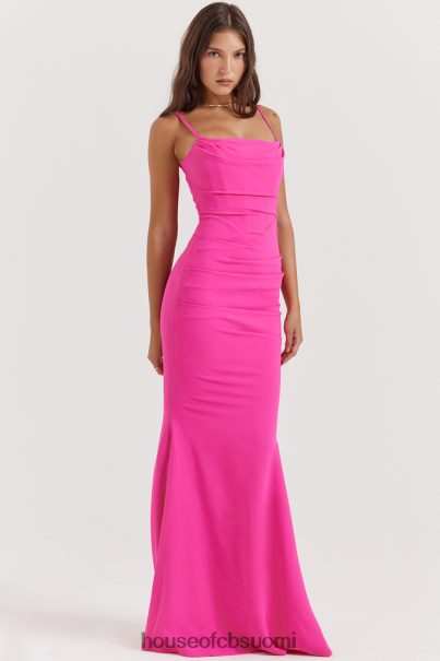 House of CB milena hot pink korsetti maxi mekko Z000Z181 vaatetus