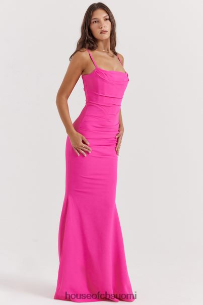House of CB milena hot pink korsetti maxi mekko Z000Z181 vaatetus