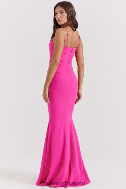 House of CB milena hot pink korsetti maxi mekko Z000Z181 vaatetus