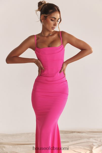 House of CB milena hot pink korsetti maxi mekko Z000Z181 vaatetus