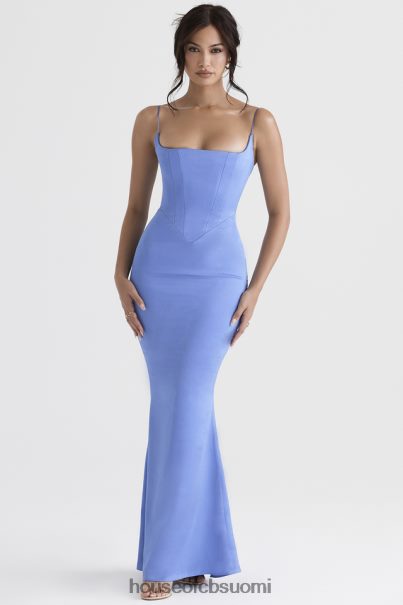 House of CB olivette periwinkle satiini korsetti maxi mekko Z000Z397 vaatetus