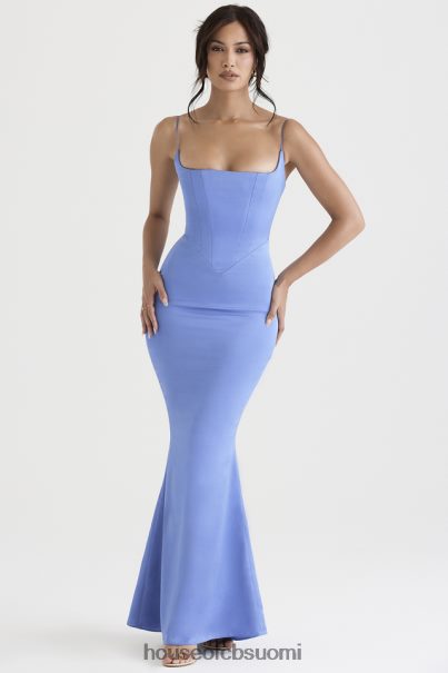 House of CB olivette periwinkle satiini korsetti maxi mekko Z000Z397 vaatetus