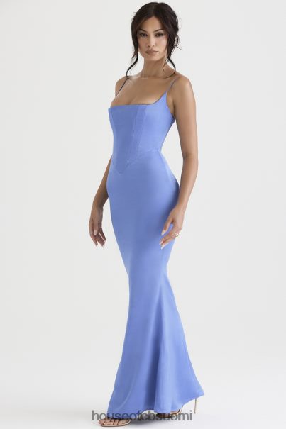 House of CB olivette periwinkle satiini korsetti maxi mekko Z000Z397 vaatetus