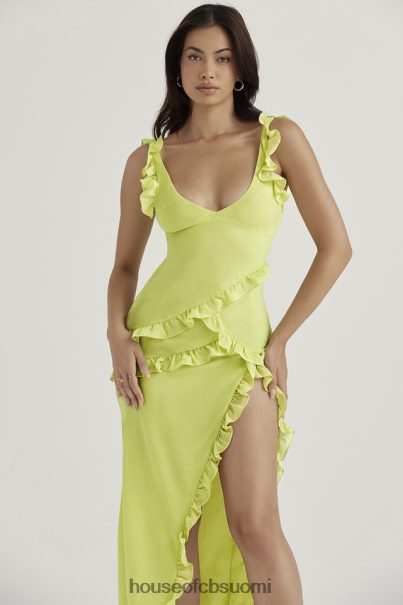 House of CB pixie lime röyhelöinen maximekko Z000Z414 vaatetus