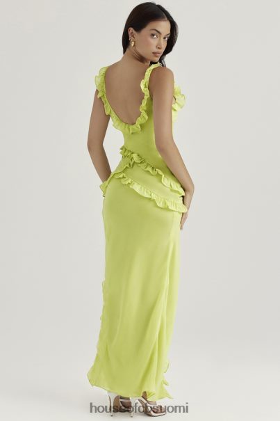 House of CB pixie lime röyhelöinen maximekko Z000Z414 vaatetus