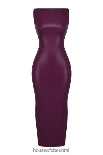House of CB sahara merlot vegaaninen nahkainen maximekko Z000Z280 vaatetus