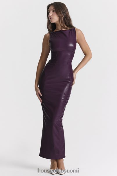 House of CB sahara merlot vegaaninen nahkainen maximekko Z000Z280 vaatetus