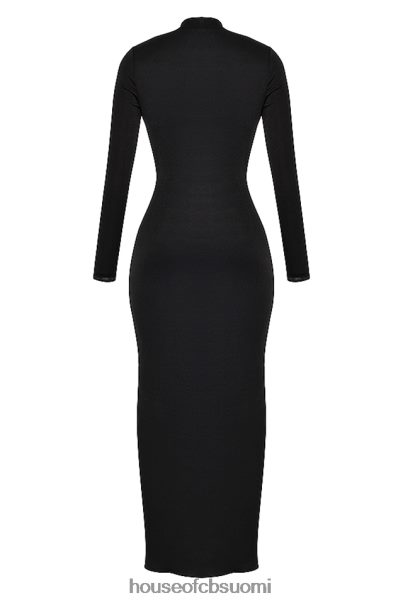 House of CB saskia musta draped maxi mekko Z000Z274 vaatetus
