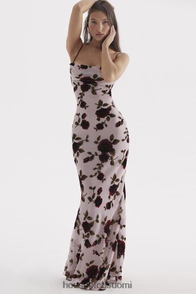 House of CB serena pink devore maxi mekko Z000Z305 vaatetus