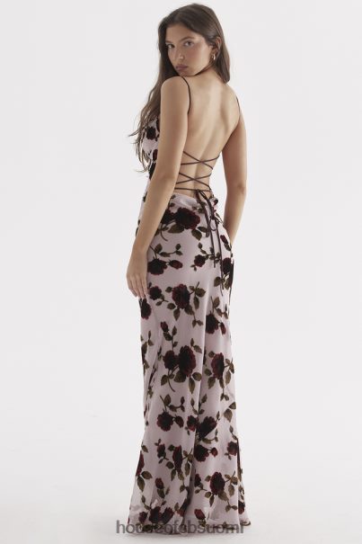 House of CB serena pink devore maxi mekko Z000Z305 vaatetus
