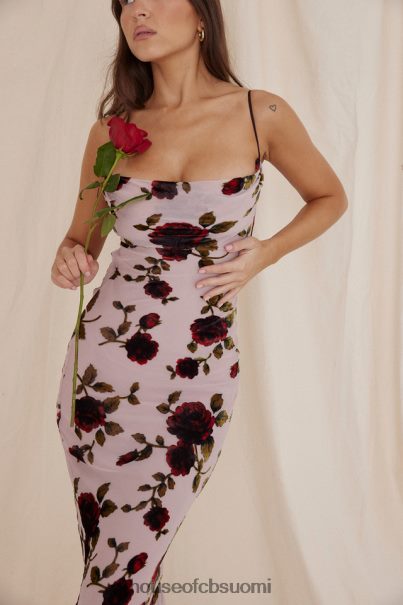 House of CB serena pink devore maxi mekko Z000Z305 vaatetus