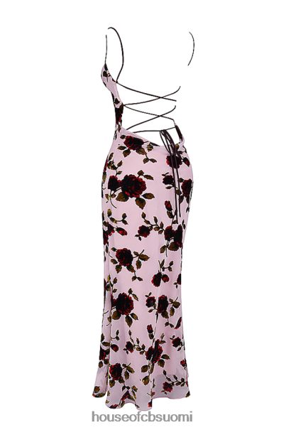 House of CB serena pink devore maxi mekko Z000Z305 vaatetus