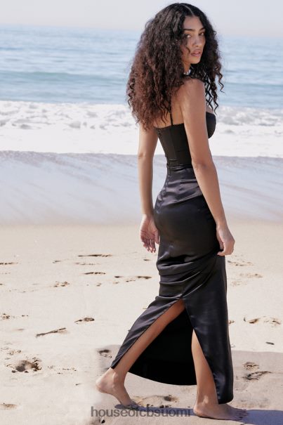House of CB stefania musta korsetti maxi mekko Z000Z284 vaatetus