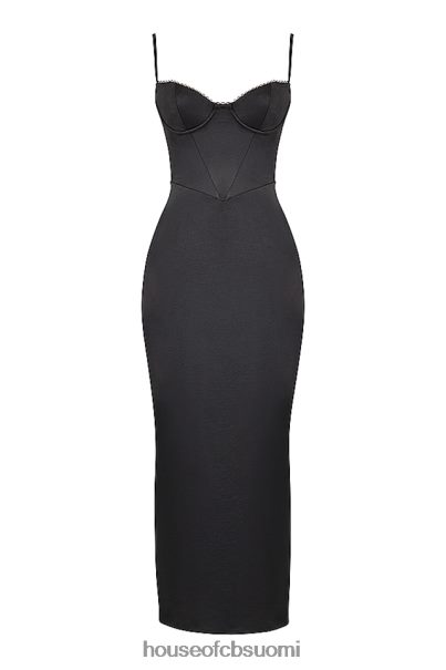 House of CB stefania musta korsetti maxi mekko Z000Z284 vaatetus