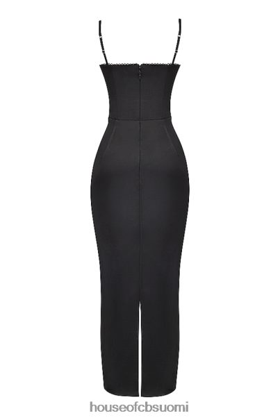 House of CB stefania musta korsetti maxi mekko Z000Z284 vaatetus