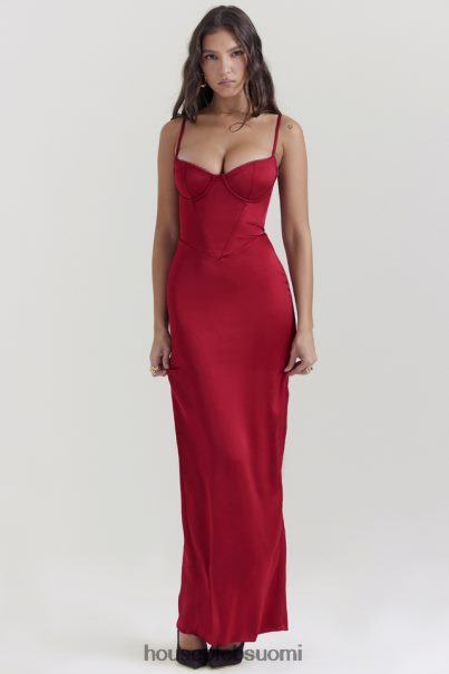House of CB stefania rubiini korsetti maxi mekko Z000Z117 vaatetus