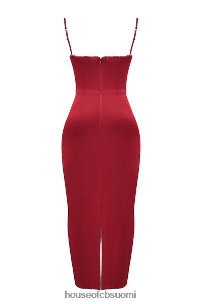 House of CB stefania rubiini korsetti maxi mekko Z000Z117 vaatetus