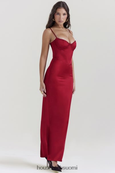 House of CB stefania rubiini korsetti maxi mekko Z000Z117 vaatetus