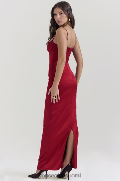 House of CB stefania rubiini korsetti maxi mekko Z000Z117 vaatetus