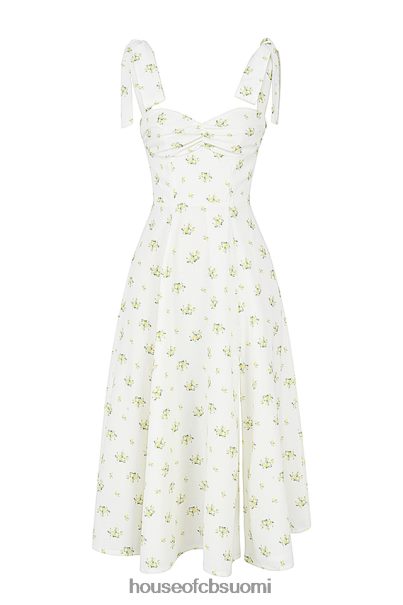 House of CB Alicia ivory kukkainen midi sundress Z000Z553 vaatetus