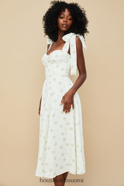 House of CB Alicia ivory kukkainen midi sundress Z000Z553 vaatetus