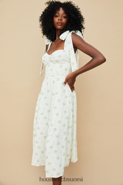 House of CB Alicia ivory kukkainen midi sundress Z000Z553 vaatetus