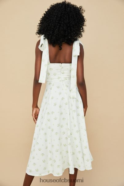 House of CB Alicia ivory kukkainen midi sundress Z000Z553 vaatetus