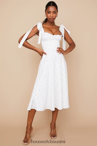 House of CB Alicia valkoinen kukka midi sundress Z000Z565 vaatetus