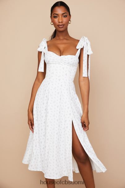 House of CB Alicia valkoinen kukka midi sundress Z000Z565 vaatetus