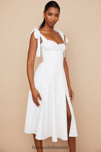 House of CB Alicia valkoinen kukka midi sundress Z000Z565 vaatetus