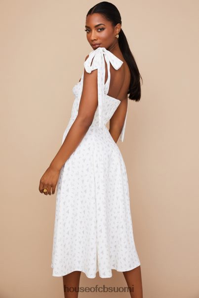 House of CB Alicia valkoinen kukka midi sundress Z000Z565 vaatetus