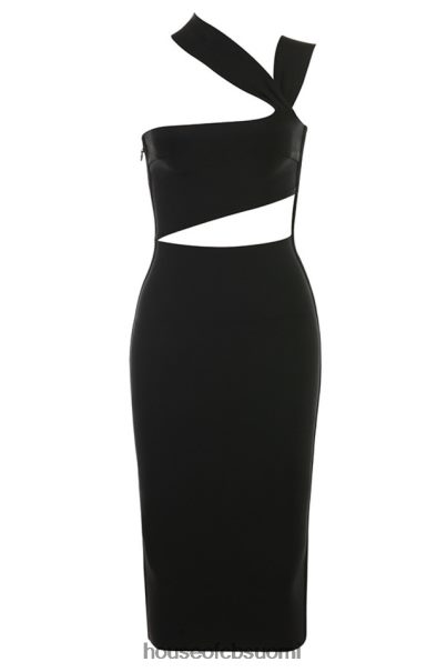 House of CB aina musta cut out bandage midi-mekko Z000Z593 vaatetus