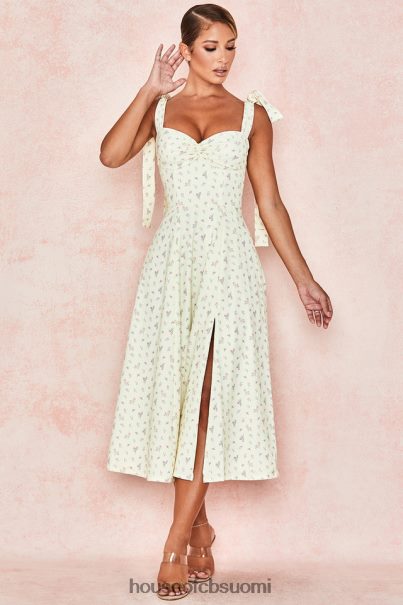 House of CB alicia sitruuna kukkaprintti midi sundress Z000Z612 vaatetus