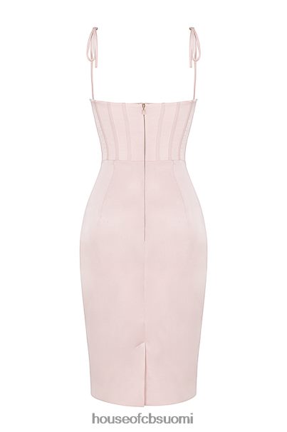 House of CB alma blush pink satiini korsetti midi mekko Z000Z546 vaatetus