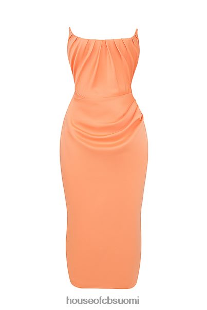 House of CB alora tangerine olkaimeton korsetti midi-mekko Z000Z185 vaatetus