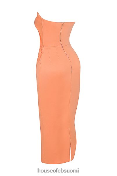 House of CB alora tangerine olkaimeton korsetti midi-mekko Z000Z185 vaatetus