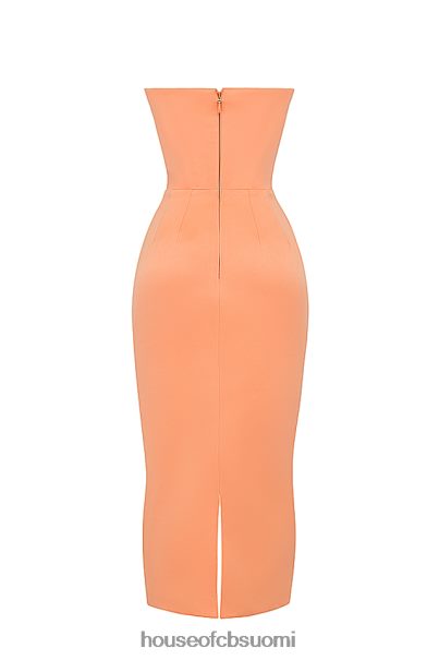 House of CB alora tangerine olkaimeton korsetti midi-mekko Z000Z185 vaatetus
