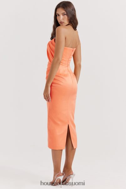 House of CB alora tangerine olkaimeton korsetti midi-mekko Z000Z185 vaatetus