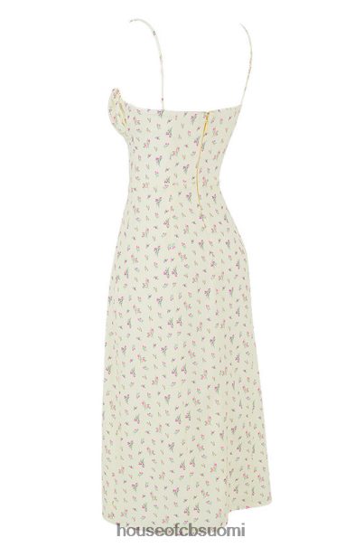 House of CB carina sitruuna kukkainen bustier midi-mekko Z000Z564 vaatetus