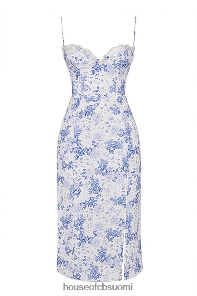 House of CB charlotte blue print korsetti midi mekko Z000Z268 vaatetus