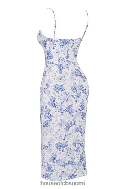 House of CB charlotte blue print korsetti midi mekko Z000Z268 vaatetus