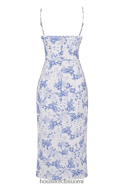 House of CB charlotte blue print korsetti midi mekko Z000Z268 vaatetus