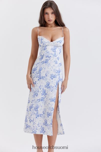 House of CB charlotte blue print korsetti midi mekko Z000Z268 vaatetus