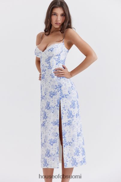 House of CB charlotte blue print korsetti midi mekko Z000Z268 vaatetus