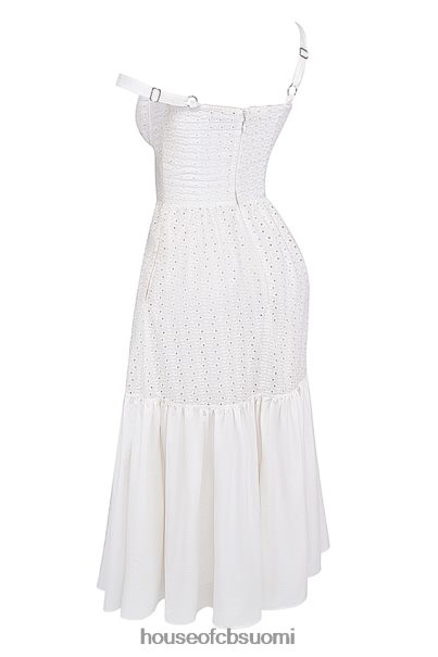 House of CB elia valkoinen broderie anglise midi sundress Z000Z235 vaatetus
