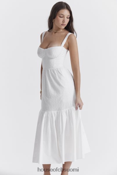 House of CB elia valkoinen broderie anglise midi sundress Z000Z235 vaatetus