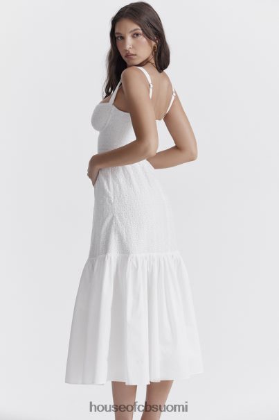 House of CB elia valkoinen broderie anglise midi sundress Z000Z235 vaatetus