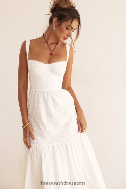 House of CB elia valkoinen broderie anglise midi sundress Z000Z235 vaatetus