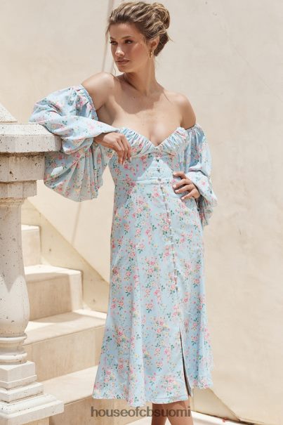 House of CB hope blue floral bardot midi sundress Z000Z608 vaatetus