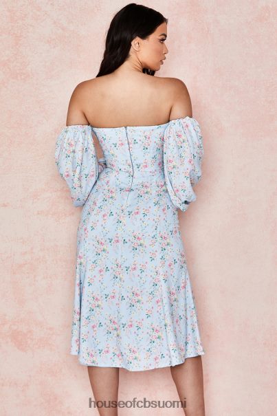 House of CB hope blue floral bardot midi sundress Z000Z608 vaatetus